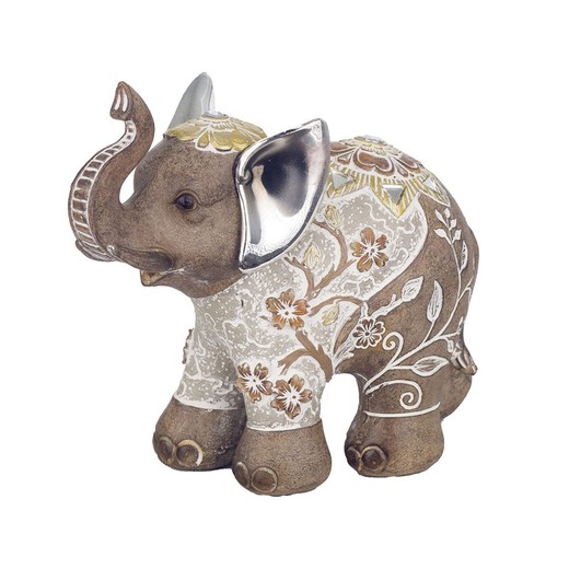 Figura Elefante Medidas: 14,5 cm x 7 cm x 16 cm  Material: Resina Peso neto: 310 grs.