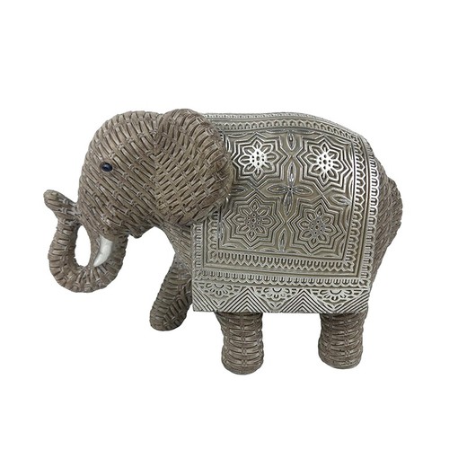 Figura Elefante Medidas: 15 cm x 10 cm x 22,5 cm  Material: Resina Peso neto: 460 grs.