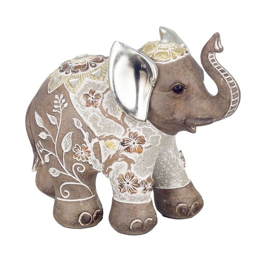 Figura Elefante Medidas: 15 cm x 7,5 cm x 18,5 cm  Material: Resina Peso neto: 400 grs.