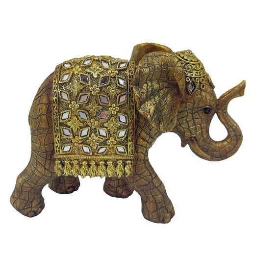 Figura Elefante Medidas: 15,5 cm x 7 cm x 20 cm  Material: Resina Peso neto: 340 grs.