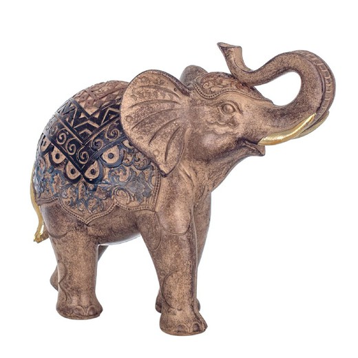 Figura Elefante Medidas: 16,5 cm x 7,5 cm x 20,5 cm  Material: Resina Peso neto: 430 grs.