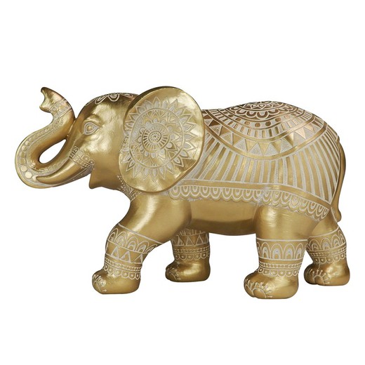 Figura Elefante Medidas: 17 cm x 12 cm x 28 cm  Material: Resina Peso neto: 1.010 grs.