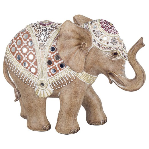 Figura Elefante Medidas: 18,5 cm x 7 cm x 28 cm  Material: Resina Peso neto: 575 grs.