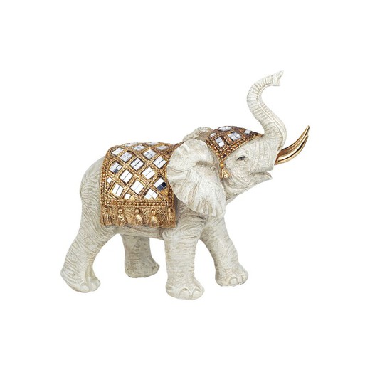 Figura Elefante Medidas: 19 cm x 8 cm x 20 cm  Material: Resina Peso neto: 495 grs.