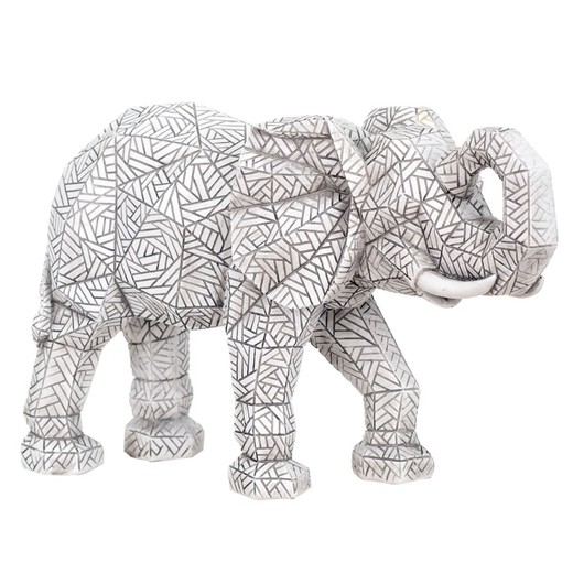 Figura Elefante Medidas: 21 cm x 11,5 cm x 35 cm  Material: Resina Peso neto: 1.500 grs.