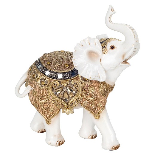 Figura Elefante Medidas: 25,5 cm x 10 cm x 22 cm  Material: Resina Peso neto: 385 grs.