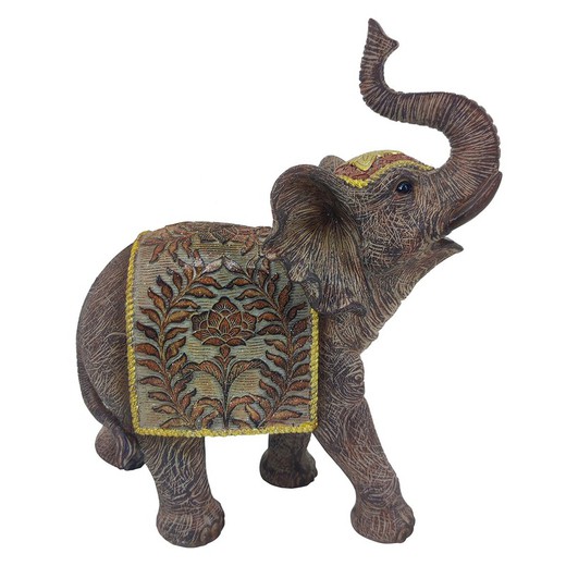 Figura Elefante Medidas: 26 cm x 11,5 cm x 21 cm  Material: Resina Peso neto: 675 grs.