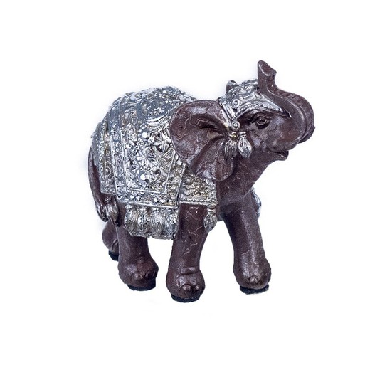 Figura Elefante Medidas: 9 cm x 4,5 cm x 9,5 cm  Material: Resina Peso neto: 100 grs.