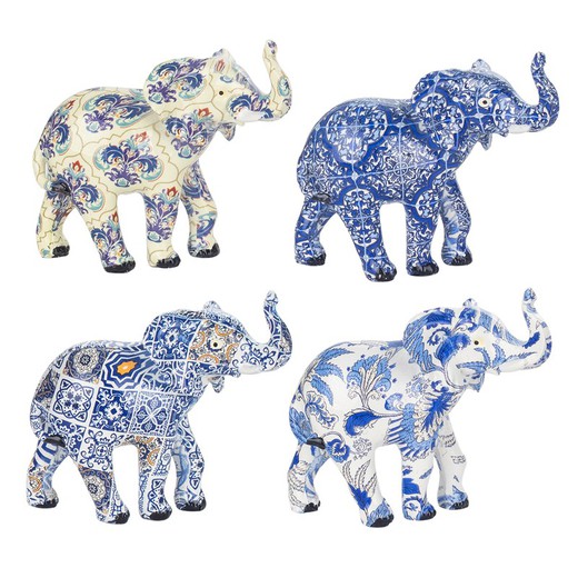 Figura Elefante Medidas: 9 cm x 4,5 cm x 9,5 cm  Material: Resina Peso neto: 110 grs.