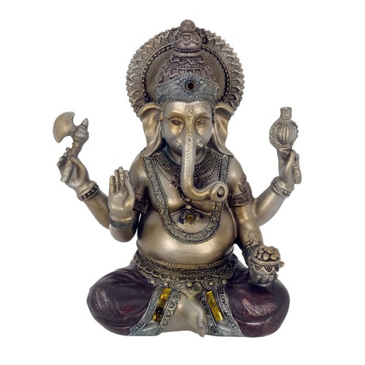 Figura Ganesh Medidas: 20 cm x 10 cm x 16,5 cm  Material: Resina Peso neto: 700 grs.