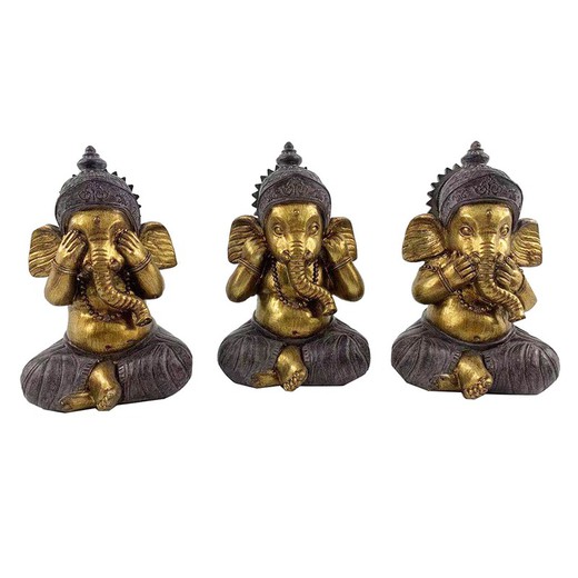 Figura Ganesha Medidas: 17 cm x 9 cm x 11 cm  Material: Resina Peso neto: 410 grs.