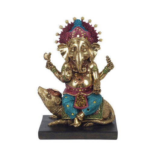 Figura Ganesha Medidas: 28 cm x 13 cm x 19 cm  Material: Resina Peso neto: 1.490 grs.