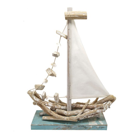 Figura PROMOTION barco Medidas: 50 cm x 11,5 cm x 42 cm  Material: Madera Peso neto: 1.215 grs.