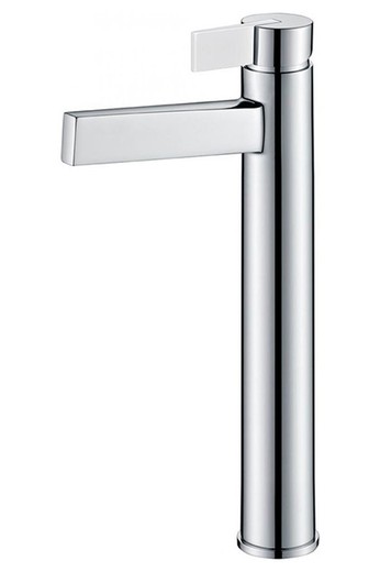 Grifo lavabo alto Elba cromo/blanco BDA022-3BL Imex