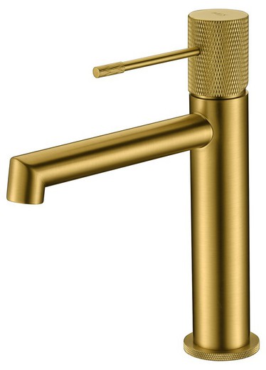 Grifo Lavabo Line Oro cepillado BDD038-1OC Imex