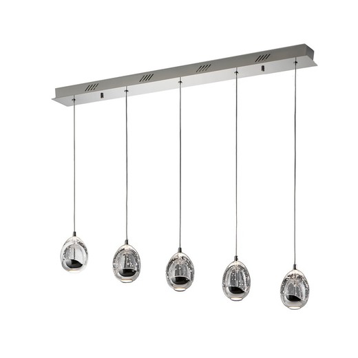 Lampara de techo 5 Led Rocio Cromo Schuller