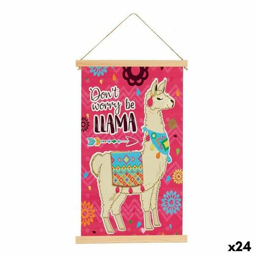 Lienzo Llama (1 x 54 x 33 cm) (24 Unidades)