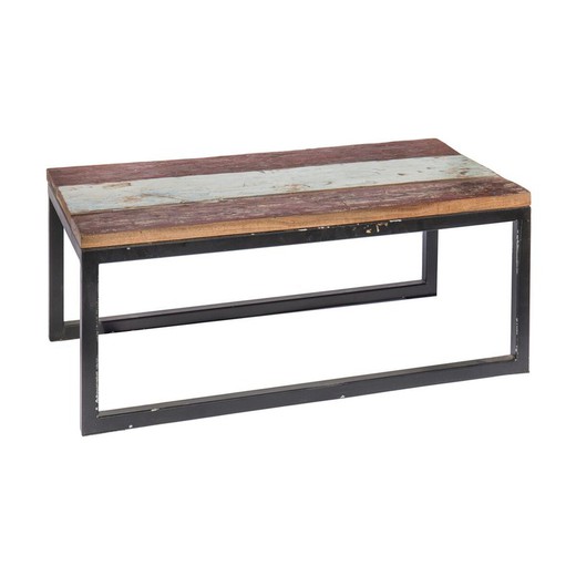 Mesa de Centro Calypso Marrón Madera Hierro 90 x 50 x 38 cm