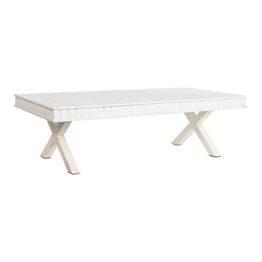 Mesa de Centro DKD Home Decor 140 x 70 x 42 cm Metal Madera de mango