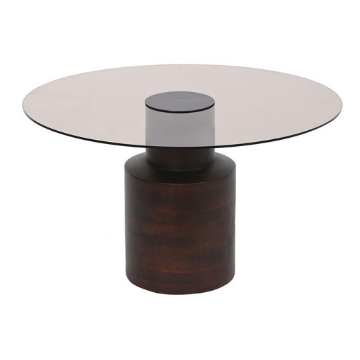 Mesa de Centro DKD Home Decor Cristal Madera de mango 80 x 80 x 40 cm