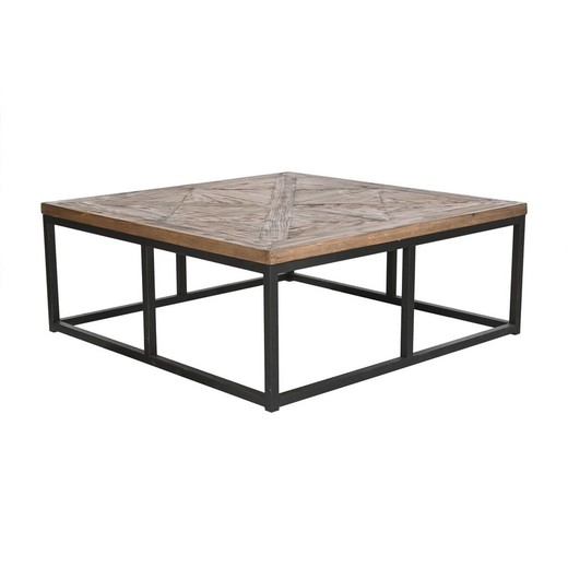 Mesa de Centro Home ESPRIT Madera Metal 120 x 120 x 45 cm