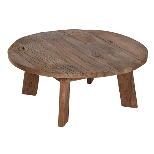 Mesa de Centro Home ESPRIT Marrón Madera 90 x 90 x 35 cm