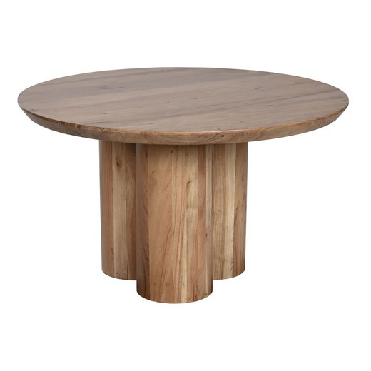 Mesa de Centro Home ESPRIT Marrón Natural Madera de acacia 80 x 80 x 45 cm