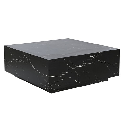 Mesa de Centro Home ESPRIT Negro Madera MDF 90 x 90 x 35 cm