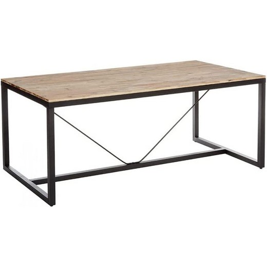 Mesa de Comedor Atmosphera Edena Natural Marrón Madera de acacia (180 x 90 x 75 cm)