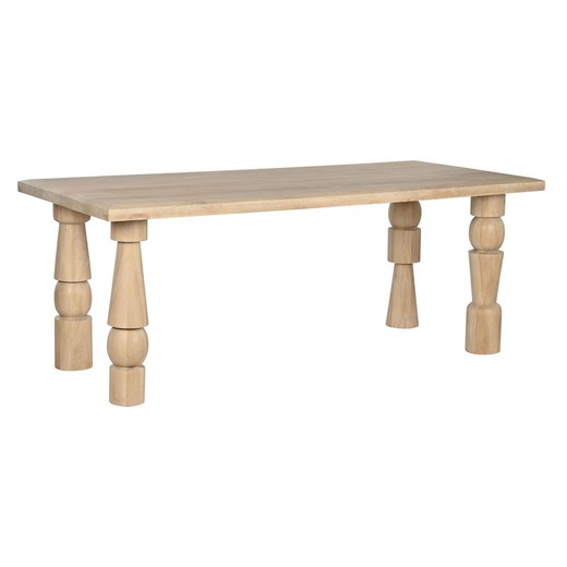 Mesa de Comedor Home ESPRIT Natural Madera de mango 200 x 90 x 76 cm