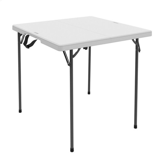 Mesa Plegable Lifetime Blanco Acero Plástico 94 x 74 x 94 cm