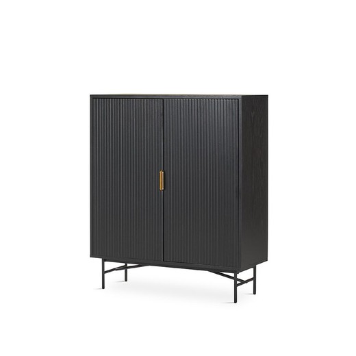 Mueble Cubo Mc-325 Belisa negro Dugar Home