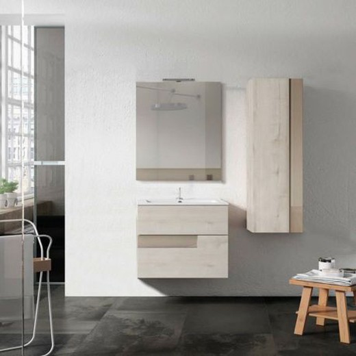 Mueble de lavabo suspendido - DECOR - Visobath - de madera / contemporáneo  / sin puerta