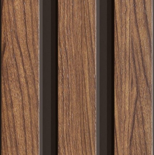 Panel listones de madera mocca Line-M 265x12,2x1,2 cm