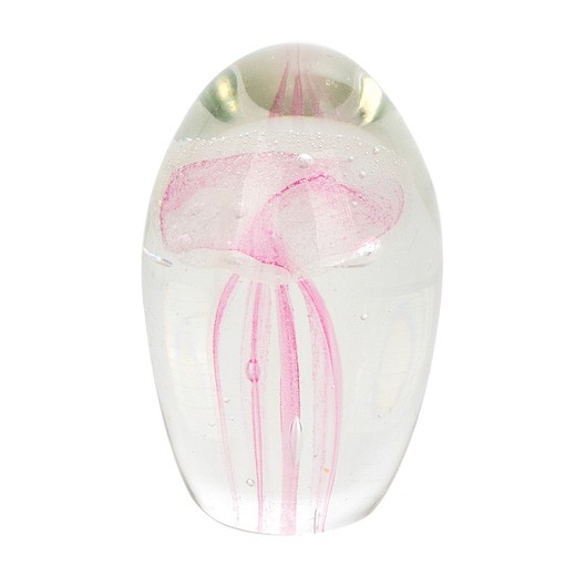 Pisapapeles Cristal medusa Medidas: 6 cm x 4 cm x 4 cm  Material: Cristal, Vidrio Peso neto: 135 grs.