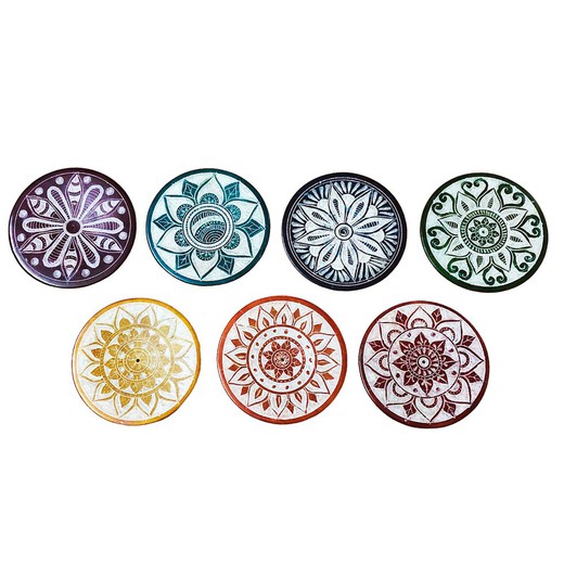 Quemador incienso mandala 0,5 cm x 8 cm x 8 cm 30650 Signes Grimalt