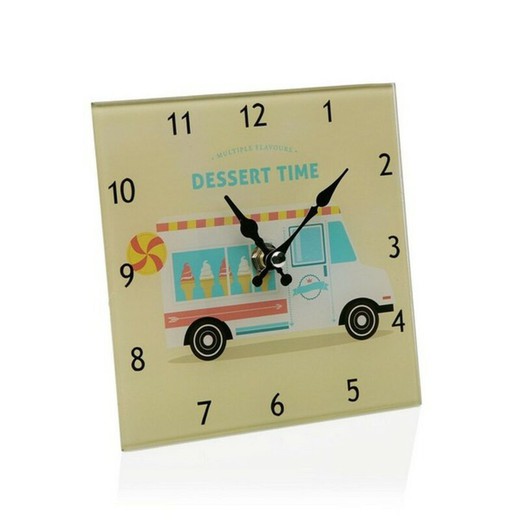 Reloj de Mesa Versa Cristal (4 x 15 x 15 cm)