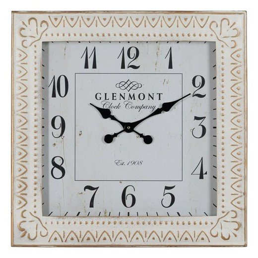 Reloj de Pared Blanco Hierro 60 x 60 x 6,5 cm