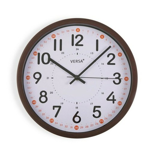 Reloj de Pared Plástico (4 x 30,5 x 30,5 cm)