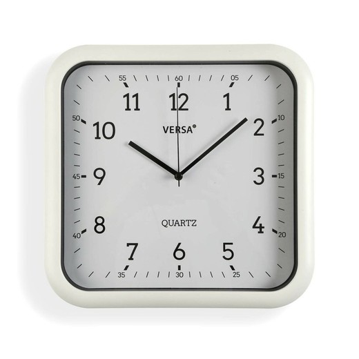 Reloj de Pared Versa Blanco Plástico Cuarzo 3,5 x 28,5 x 29,5 cm