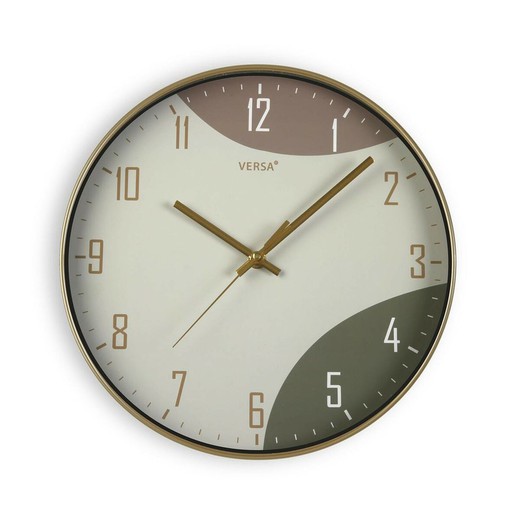 Reloj de Pared Versa Claro Plástico 4,3 x 30,5 x 30,5 cm