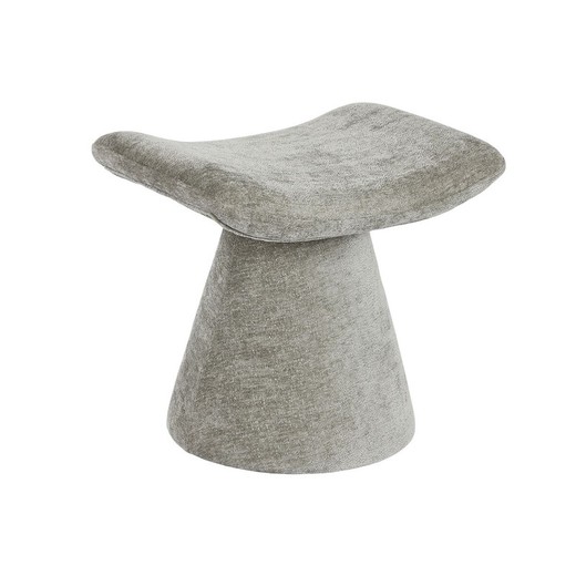 Reposapiés Home ESPRIT Gris Poliéster Madera MDF Moderno 52 x 40 x 48,5 cm