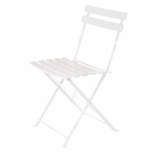 Silla de Jardín Bigbuy garden Sira Blanco Acero 41 x 46 x 80 cm (2 Unidades)