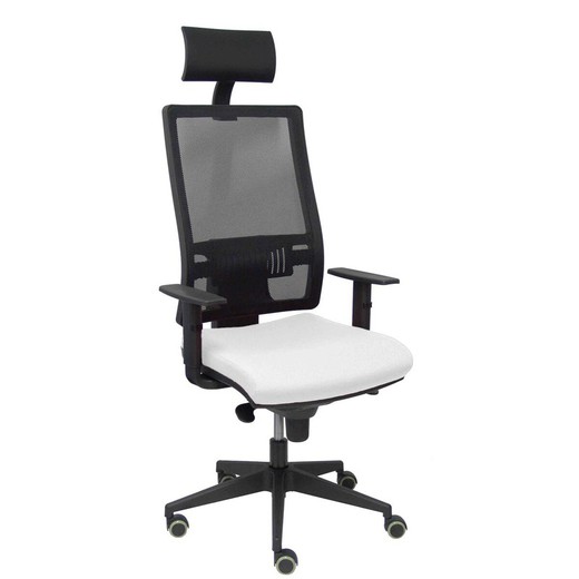 Silla de Oficina con Cabecero Horna P&C SBALI10 Blanco