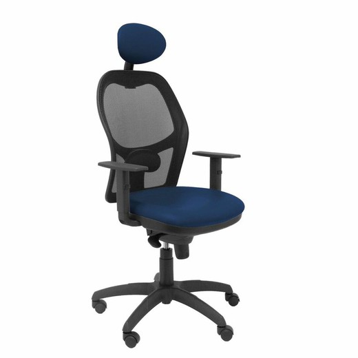 Silla de Oficina con Cabecero Jorquera malla P&C NSPAZMC Azul marino