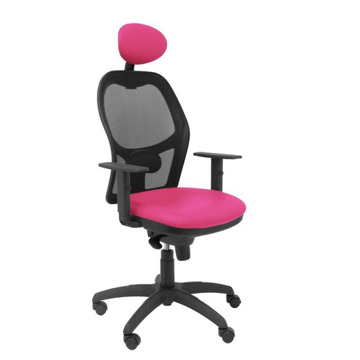 Silla de Oficina con Cabecero Jorquera malla P&C SNSPRSC Rosa