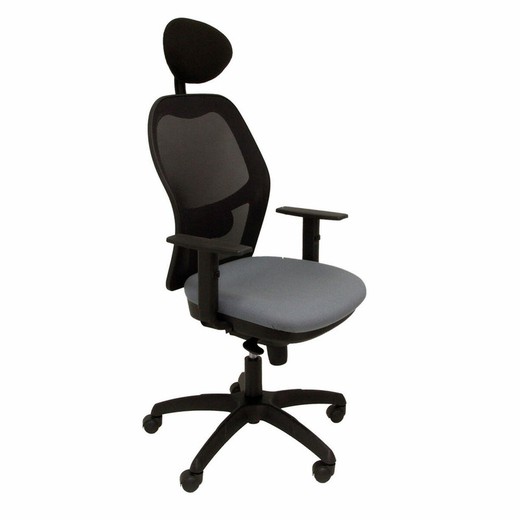 Silla de Oficina con Cabecero Jorquera P&C ALI220C Gris