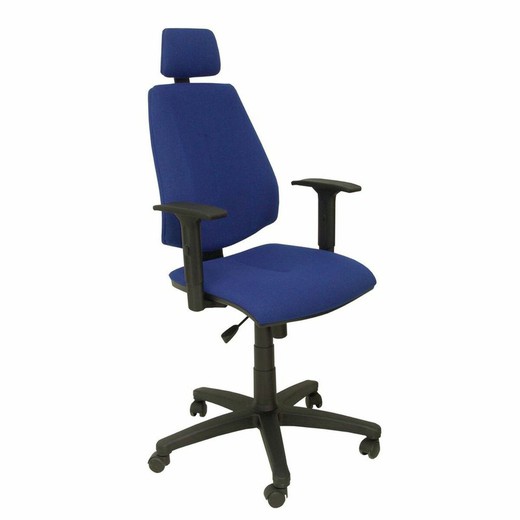 Silla de Oficina con Cabecero  Montalvos P&C 942253 Azul