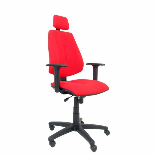 Silla de Oficina con Cabecero  Montalvos P&C LI350CB Rojo