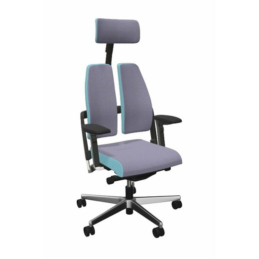 Silla de Oficina con Cabecero Nowy Styl Xilium Duo traslak X-move Gris